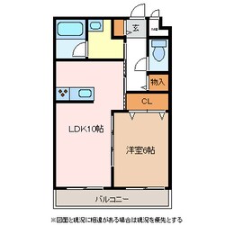 セリシア蟻ヶ崎の物件間取画像